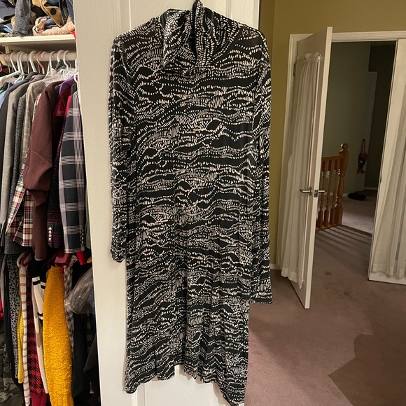 Anthropologie size large Maeve turtleneck swing dress - Picture 2 of 6